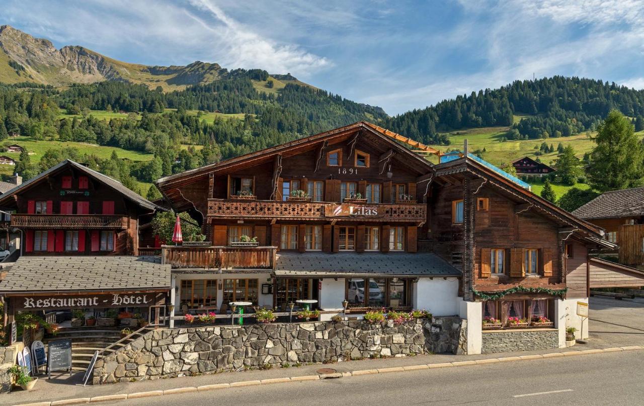 Hotel Restaurant Les Lilas Les Diablerets Exterior photo